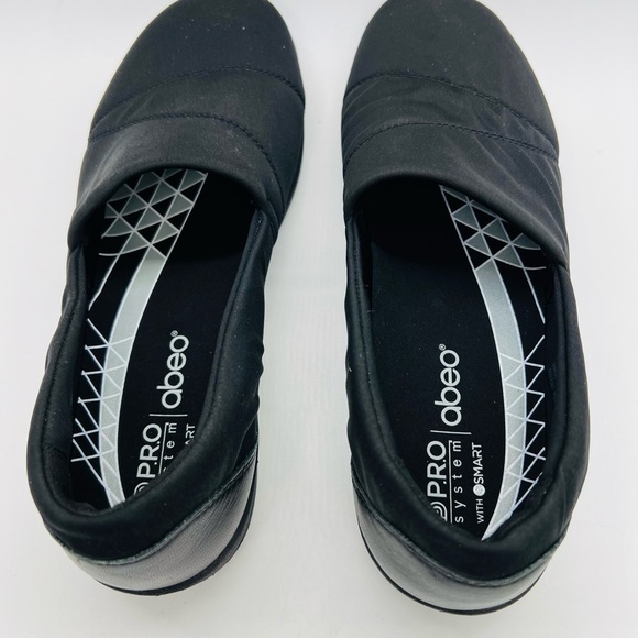 ABEO WOMENS BLACK CASUAL SLIP ON COMFORT SHOES SIZE 8.5 - Picture 5 of 12